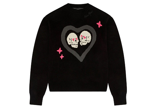 Broken Planet Hearts Are Made To Be Broken Knit Sweater Black