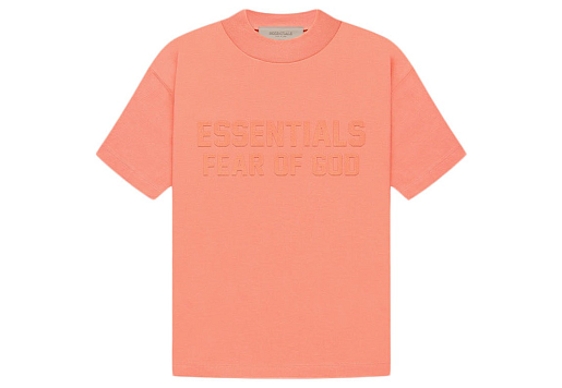 Fear of God Essentials Kids T-Shirt Coral