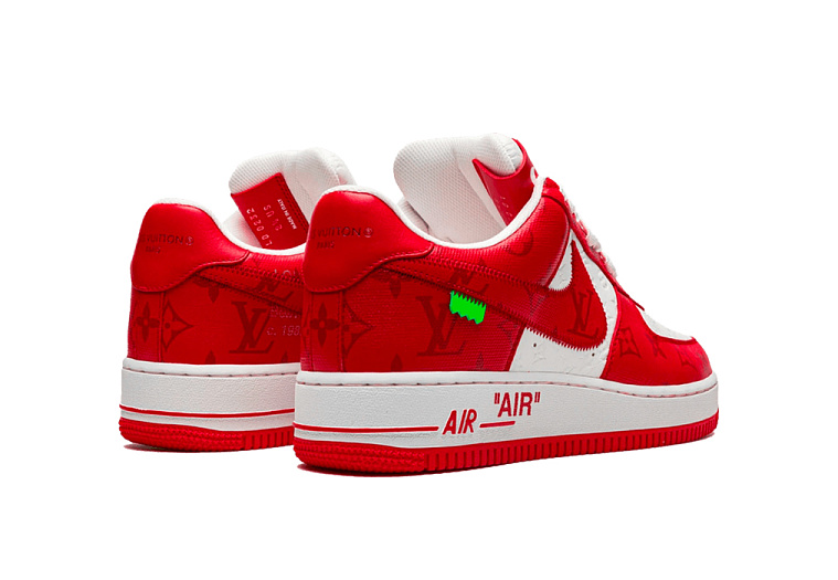 Louis Vuitton Nike Air Force 1 Low By Virgil Abloh White Red