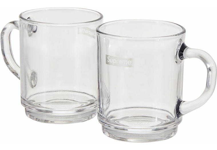 Supreme Duralex Glass Mugs (Set of 6) Clear (SS23)