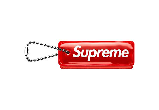 Supreme Reflective Puffy Keychain Red (FW14)