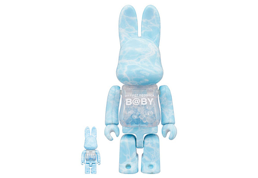 Bearbrick My First Rabbrick Baby 100% & 400% Set Water Crest