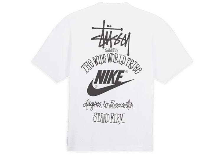 Nike x Stussy The Wide World Tribe T-Shirt White