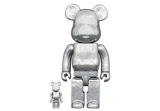 Bearbrick x AAPE by A Bathing Ape 10th Anniversary 100% & 400% Set