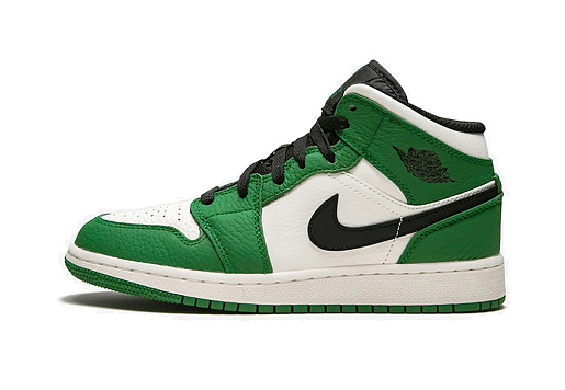 Nike Air Jordan 1 Mid Pine Green (GS)