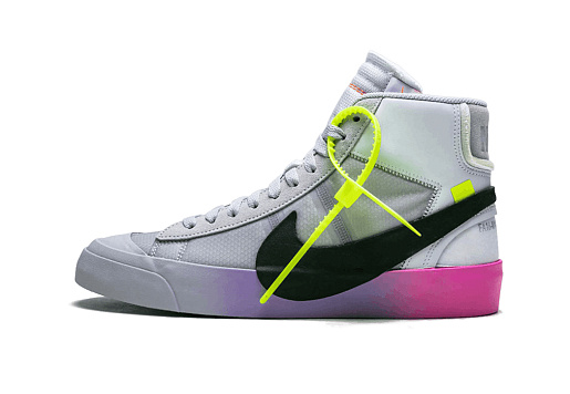 Nike Blazer Mid Off-White Wolf Grey Serena 
