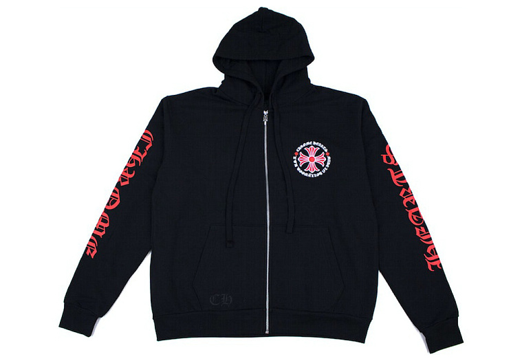 Chrome Hearts Plus Cross Allover Print With Horseshoe Logo Hoodie Black