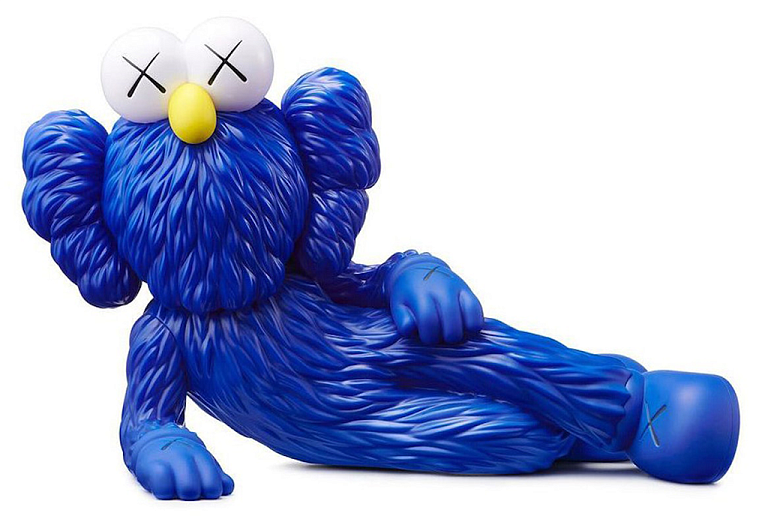 Kaws Time Off Vinyl Figure Blue