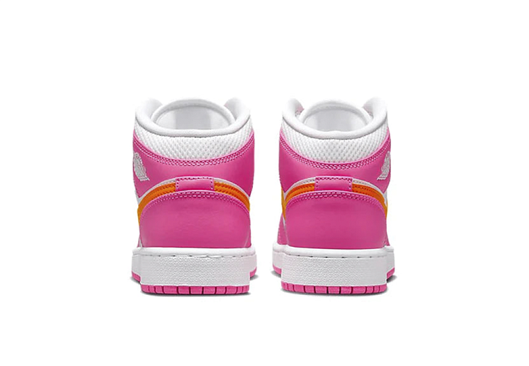 Nike Air Jordan 1 Mid Pinksicle Safety Orange (GS)