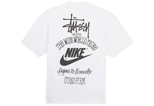 Nike x Stussy The Wide World Tribe T-Shirt White