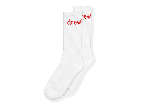 Drew House Scribble Socks White