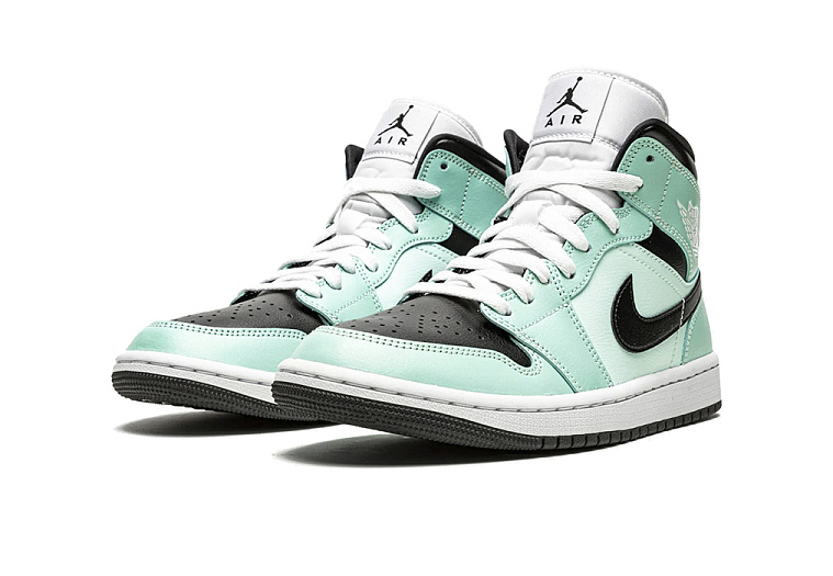 Nike Air Jordan 1 Mid Aqua Blue Tint (W)