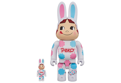 Bearbrick Rabbrick Costume Peko-Chan Milky 100% & 400% Set