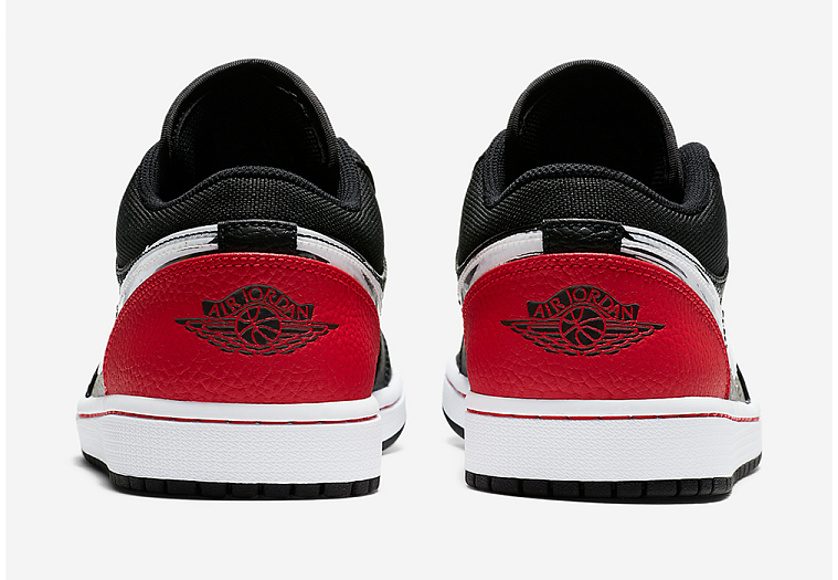 Nike Air Jordan 1 Low Brushstroke Swoosh Black