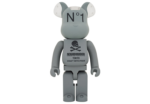 Bearbrick x Neighborhood Grey 1000%