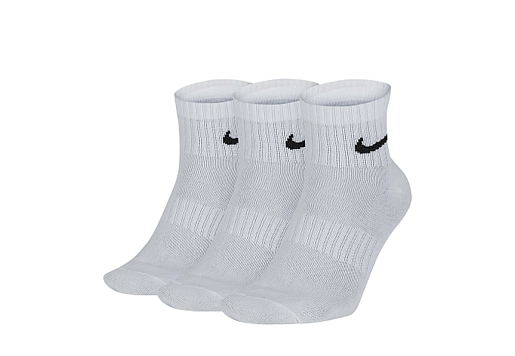 3-Pack Everyday Lightweight Socks Dri-Fit White