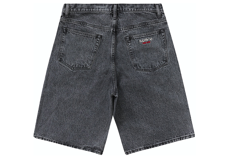 Supreme Baggy Denim Short Washed Black (SS23)