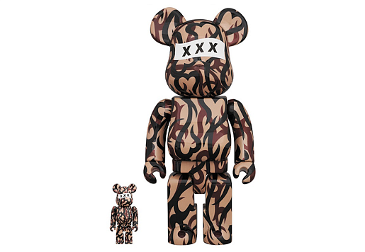 Bearbrick x NUMBER (N)INE x GOD SELECTION XXX (NUMBER (N)XXX) 100 & 400%