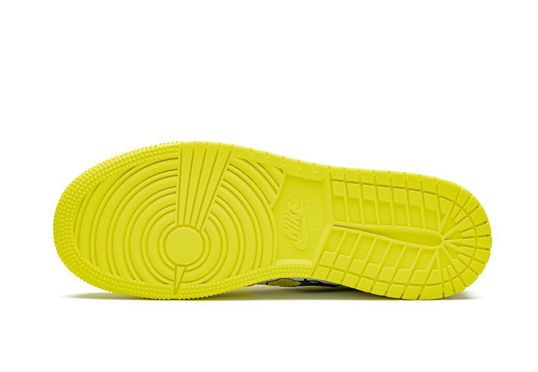 Nike Air Jordan 1 Mid Dynamic Yellow Floral (GS)