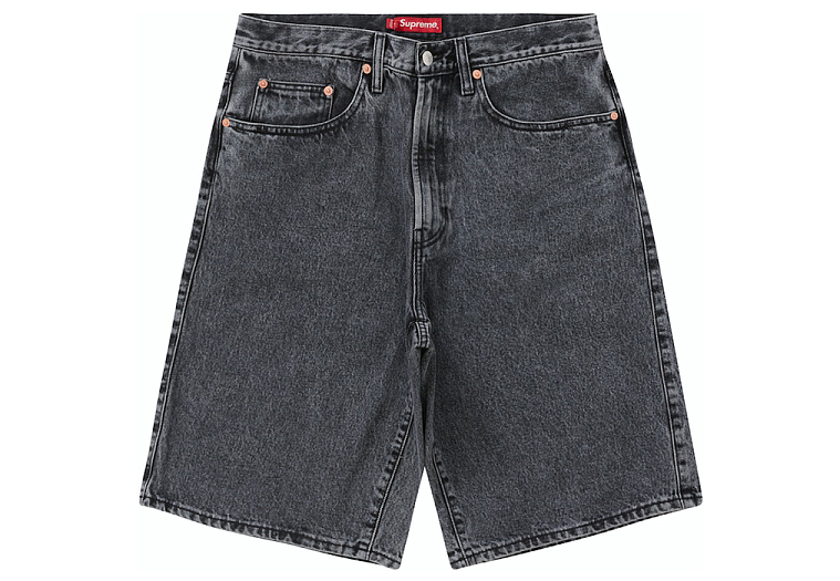 Supreme Baggy Denim Short Washed Black (SS23)