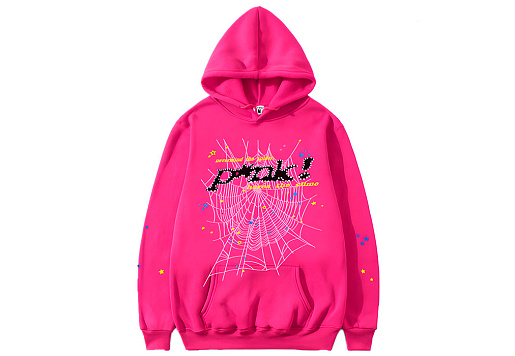 Sp5der Worldwide Hoodie Pink