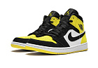Nike Air Jordan 1 Mid Yellow Toe Black