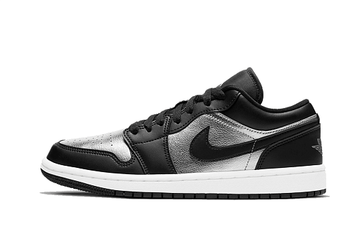 Nike Air Jordan 1 Low SE Black Metallic Silver (W)
