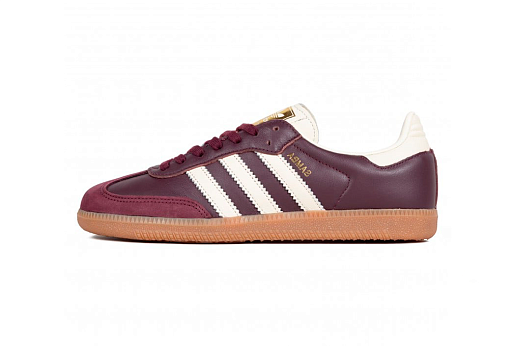 Adidas Samba OG Maroon Gold Metallic (W)