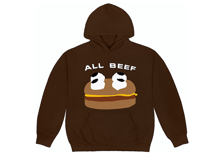 Cactus Plant Flea Market x McDonald's All Beef Hoodie Chocolate (FW22)