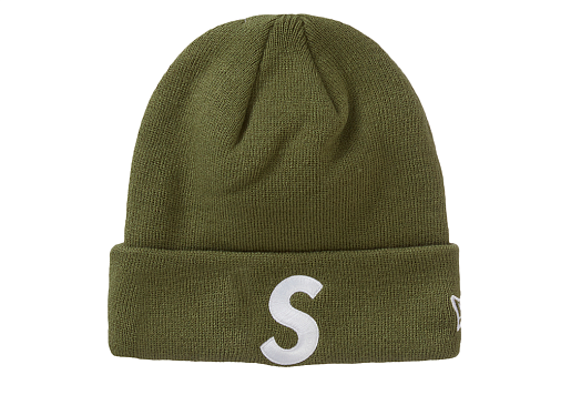 Supreme New Era S Logo Beanie Olive (FW23)