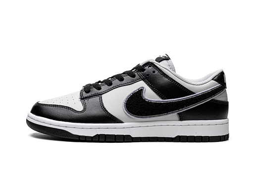 Nike Dunk Low Chenille Swoosh Black Grey
