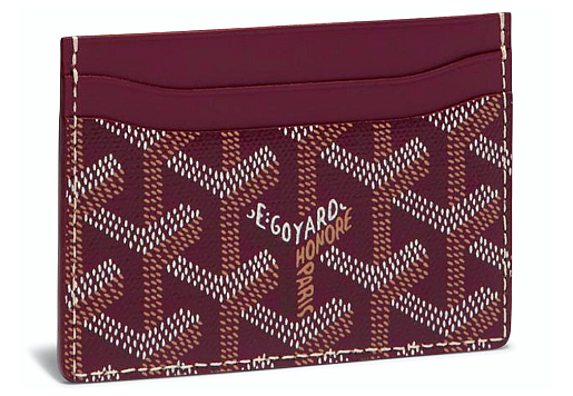 Goyard Saint Sulpice Card Holder Bordeaux