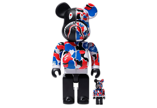 Bearbrick x Bape Shark London Store 100% & 400%