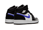Nike Air Jordan 1 Mid Black Racer Blue White (GS)