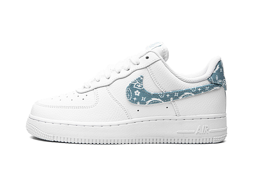 Nike Air Force 1 Low 07 Essential White Worn Blue Paisley (W)