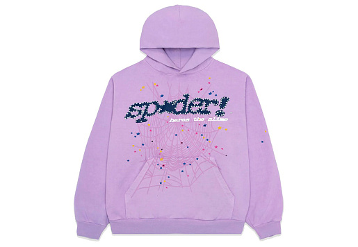 Sp5der Acai Hoodie Purple