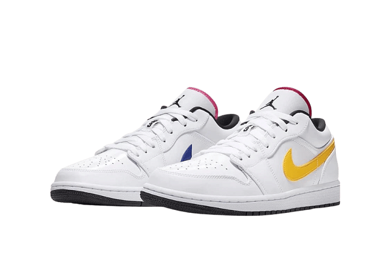 Nike Air Jordan 1 Low White Multi-Color