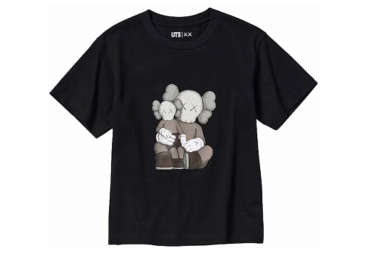 KAWS x Uniqlo UT Youth Short Sleeve Graphic T-shirt Black