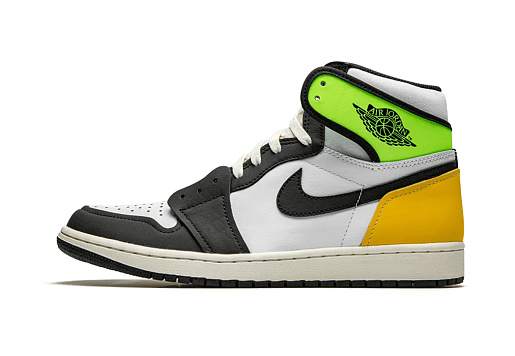 Nike Air Jordan 1 Retro High White Black Volt University Gold
