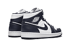 Nike Air Jordan 1 Mid White Metallic Gold Obsidian
