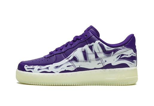 Nike Air Force 1 Low '07 QS Purple Skeleton Halloween (2021)
