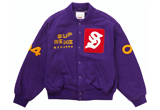 КУРТКА Supreme Tourist Varsity Jacket Purple (SS23)