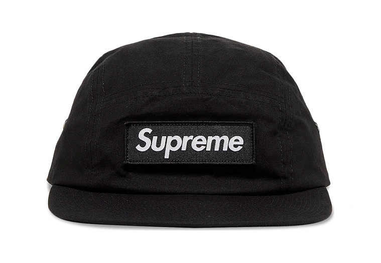 Supreme Waxed Cotton Camp Cap Black (FW23): by NikitaEfremov