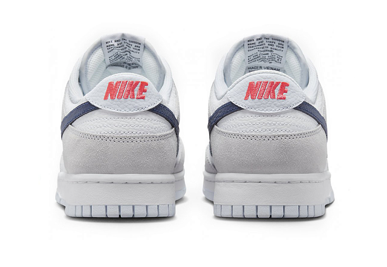 Nike Dunk Low White Grey Navy Aqua Mini Swoosh