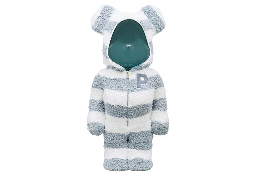 Bearbrick x Gelato Pique Pajamas 400% White/Blue