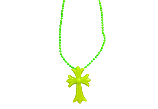 Chrome Hearts Silicone Cross Necklace Green (FW19)