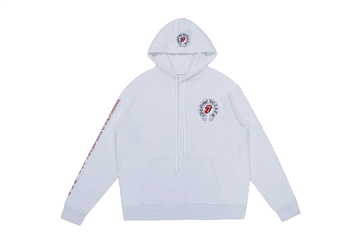 Chrome Hearts Rolling Stones Hoodie White