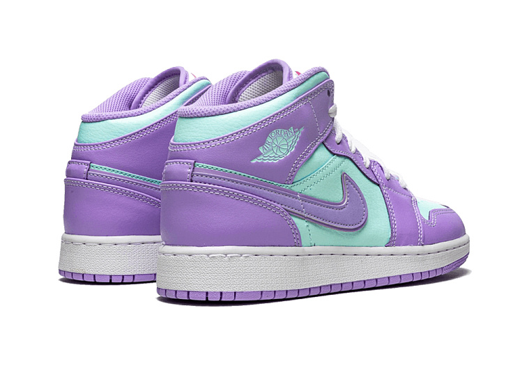 Nike Air Jordan 1 Mid Purple Aqua (GS)