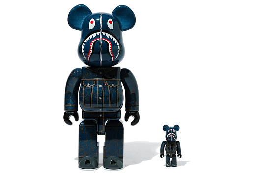 Bearbrick x BAPE x Levi's 100% & 400%