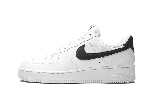 Nike Air Force 1 Low '07 White Black Pebbled Leather
